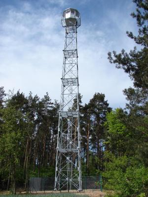 Wieża P-poż w Mikstacie (fot. Zasoby Nadleśnictwa Taczanów)